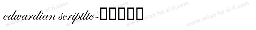 edwardian scriptltc字体转换
